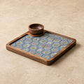 Heritage Mosaic Platter - Detachable Dip Bowl