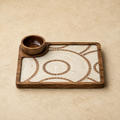 Shahi Mosaic Platter - Detachable Dip Bowl