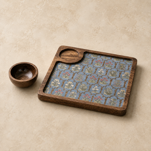 Heritage Mosaic Platter - Detachable Dip Bowl