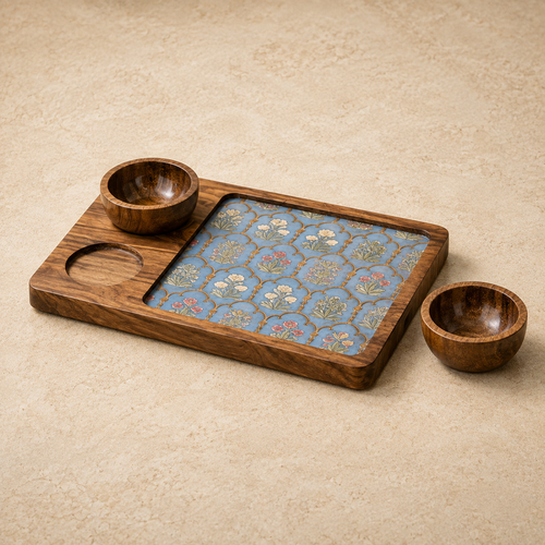 Heritage Mosaic Platter - Detachable Dip Bowls