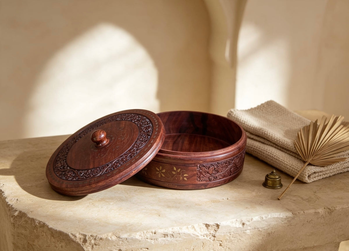 Wooden Roti Box